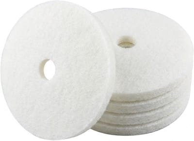 Vloer Pads - Polijstschijven - Vloeren Onderhouden - Extra Dikke Vezels - 50-60 Cm - Wit