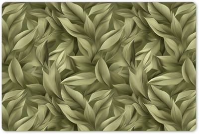 Placemats 45x30 cm - Placemat kunststof - 1 stuk - Bladeren - Modern - Groen - Borden onderleggers - Decoratie voor op tafel - Keuken tafeldecoratie accessoires - Vinyl onderlegger - Tafelversiering