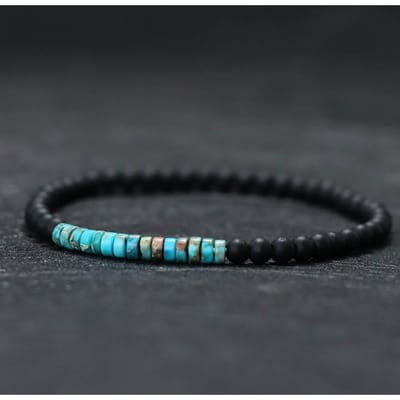 Nieuwe minimalistische 4 mm kralenarmband Unisex keizer Onyx kleine stenen armband meditatie yoga streng armband paar armband Pulsera black