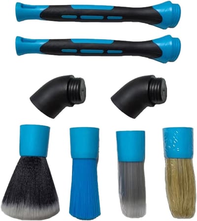 Auto detailborstel set - Reinigingsgereedschap - Voertuig onderhoud - Zachte microvezel - 26.9L x 13.5W cm - Niet gespecificeerd