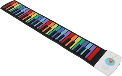 Digitale Toetsenbordpiano - Oprolbare Piano - Muziek Leren - 49 Standaard Toetsen - 49 Toetsen - Kleurrijk