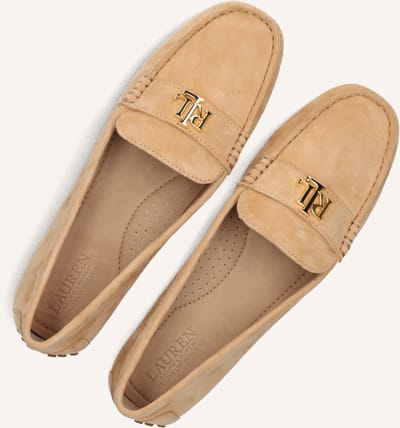 LAUREN RALPH LAUREN Barnsbury Flats Mocassins Dames - Instappers - Beige - Maat 38