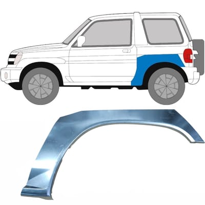 Reparatiepaneel achterspatbord voor Mitsubishi Pajero Pinin 1998-2007 / Links