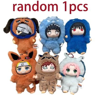 Nieuwe EAKI Naruto Blind Box Shippuden Pluche Knuffel Figuur Schattig Feest Duurzaam Cadeau Voor Vrouwen Verzamelaar Actiefiguur Editie blue