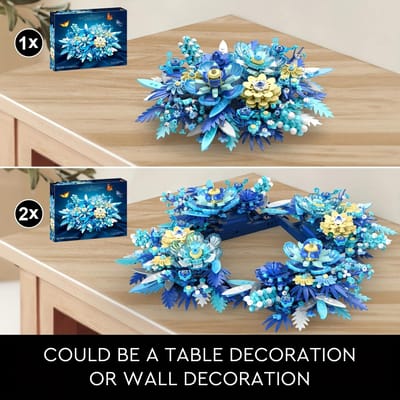 Blauwe Bloem Blok Collectie Plantenbak Volwassen Creatieve Plantenverzameling voor Bureau of Muurdecoratie Kerst Verjaardagscadeaus