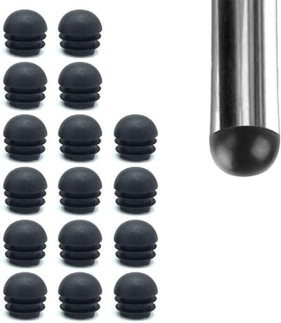 Ronde Plastic Doppen - Meubeldoppen Bodembeschermers - Meubels Beschermen - Zelfmontage - 38 mm - Zwart