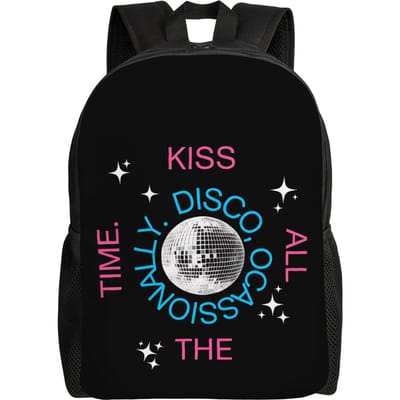 Harrys Styles Kiss All The Time Album Rugzak Unisex Polyester Wandelrugzakken Grote Mooie Schooltassen Rugzak (as the picture,as picture)