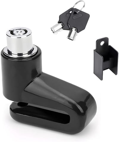 Dailygoods- Fietsschijfvergrendeling - Schijfremslot met alarm - Diefstalbeveiliging - Geschikt voor fiets/motorfiets - Robuust en waterdicht - Inclusief 2 sleutels