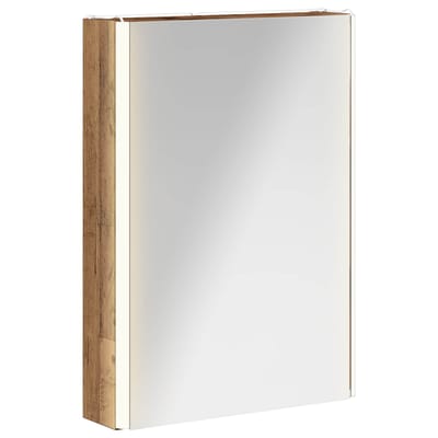 vidaXL Badkamer spiegelkast Oudhout 43 x 11,5 x 60,5 cm Bewerkt hout