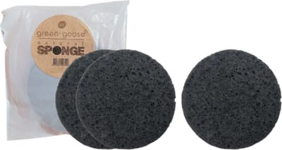 green-goose® Bamboe Houtskool Cellulose Sponsjes - 20 Stuks - Gezichtsreiniging - Herbruikbare Wattenschijfjes - 100% Natuurlijk en Biologisch Afbreekbaar