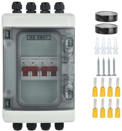 Overspanningsbeveiliging DC Scheidingsschakelaar voor Zonne-energie Installaties - Stroomonderbreker 500V 32A Waterdicht