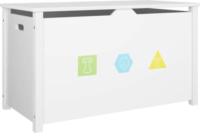 Bolt Edge Opbergkast - Wit - Voor kinderen - Speelgoedkast en boekenrek - MDF