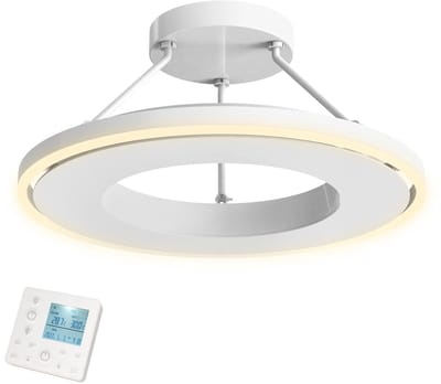 Quality Heating - GlowRing WiFi Infraroodpaneel met LED Verlichting 1000W 60 cm – Slimme Verwarming met Verlichting