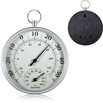 Allecto - Hygrometer Thermometer - 2-in-1 precisie apparaat - Indoor en outdoor gebruik - Meet temperatuur en luchtvochtigheid - Gemakkelijk af te ...