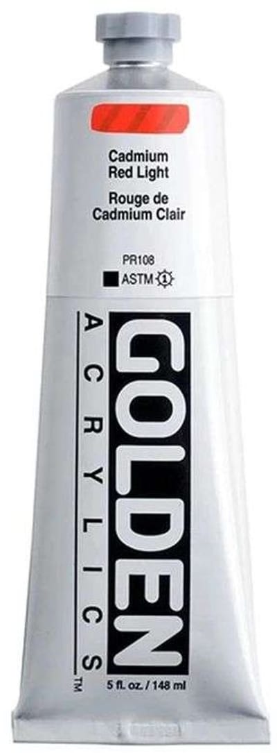 Golden Heavy Body Acrylverf Cadmiumrood Licht 59 ml