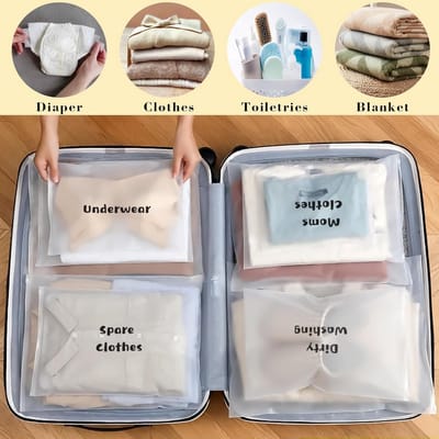 Ziekenhuistas Set - 22 Stuks Organizers voor Kraamtas en Babyuitzet - Reis- en Opbergzakken