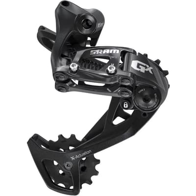 SRAM GX achterderailleur 2x11-voudig rood/zwart Uitvoering medium kooi