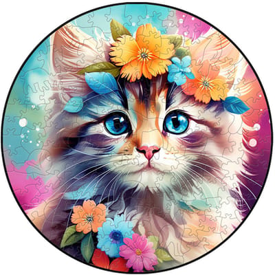 Heldere Tulpbloemen Houten Legpuzzels Ideaal voor Kinderen Volwassenen Populair Montessori Leer Speelgoed Houten Dier Festival Cadeaus blue
