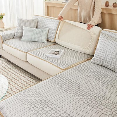 IJszijde bankkussen zomer zomermat kussen all-inclusive universele eendelige bank bankhoes 60*60