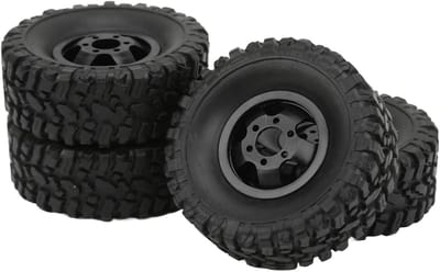 Zwarte RC Wielen en Banden voor Verbeterde Prestaties en Stijl in Offroad Avonturen