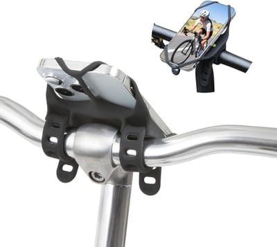 Universele Fiets Telefoonhouder met Schokdemping – Geschikt voor Smartphones van 4,7 tot 7,2 Inch – Waterdicht en Duurzaam