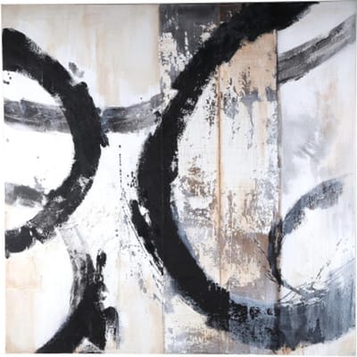 PTMD - Wandpaneel Jor - Zwart - 120x4x120cm