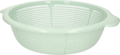 Plasticforte keuken vergiet - mintgroen - 31 x 9,5 cm - kunststof - afgieten van groente en pasta
