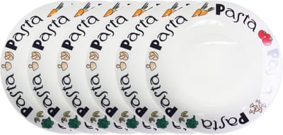 Haute Cuisine Pastabord - Ø 21 x H4,5 cm - Set-6 - Keramiek