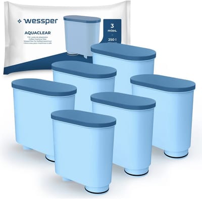 Filterpatroon geschikt voor Saeco en Philips volautomatische espressomachines - waterfilter compatibel met Philips CA6903/10 CA6903/22 CA6903 kalkfilter, 6 stuks