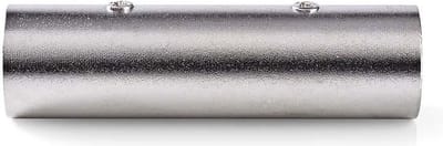 Nedis XLR-Adapter - XLR 3-Pins Male - XLR 3-Pins Male - Vernikkeld - Recht - Metaal - Zilver - 10 Stuks - Polybag