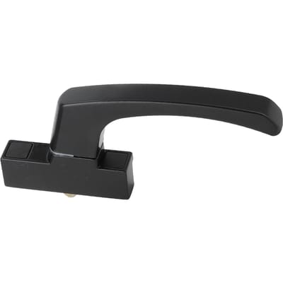 Raamkruk met slot Aluminiumlegering Vergrendelbare kruk Beslag voor Schuifraam gray
