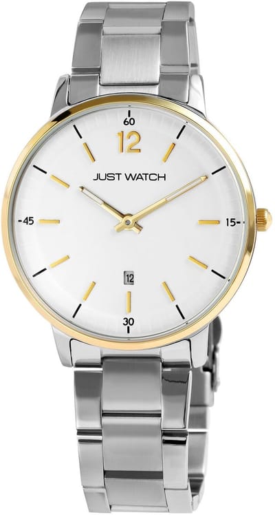 JUST WATCH Herenhorloge roestvrij staal Dorian, mineraalglas