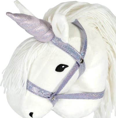 ByAstrup Eenhoorn Hoorn en Halster Glitter Lila voor Stokpaard