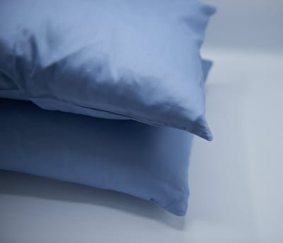 Kussenslopen Set van 2 stuks – 100% Katoen – 60x70 cm – Zacht en Ademend – Luxe Kussensloop- Blauw-Effen