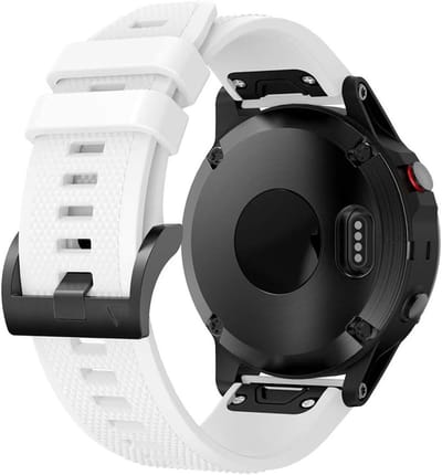 Zachte en Ademende Silicone Horlogeband voor Garmin Fenix 8, Approach S70, S62 en S60 - 22mm Quick Fit Vervangband