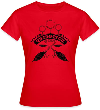 Harry Potter Quidditch Team black T-Shirt Dames