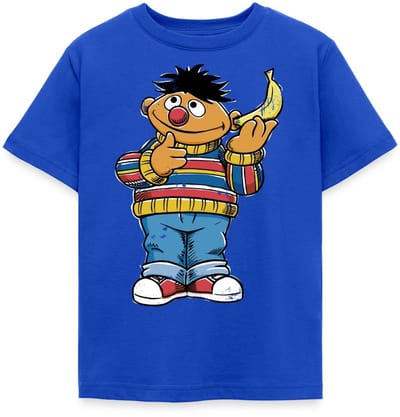 Sesamstraat Ernie Banana Telefoon T-Shirt Kinderen