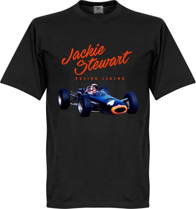 Jackie Stewart Monaco T-Shirt - Zwart - XL
