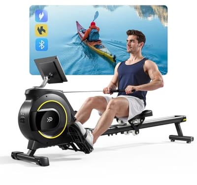 Opvouwbaar Roeitoestel met Magnetische Weerstand en LCD-Scherm - Tot 160KG