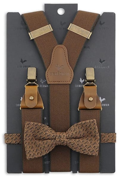 Sir Redman - Bretels met strik - bretels combi pack Riddle Woods - bruin / zwart