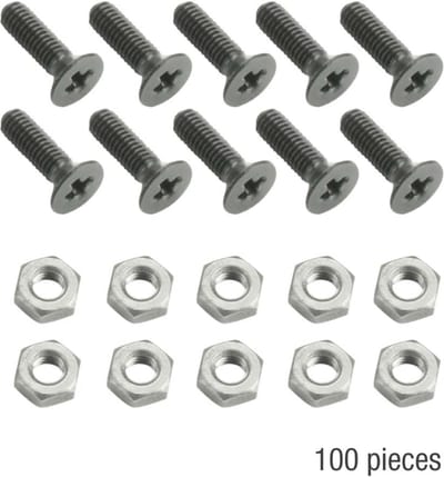 Adam Hall Hardware 5420 BLK M100 AH 100 x M3 x 10 black - Schroeven, moeren en bouten