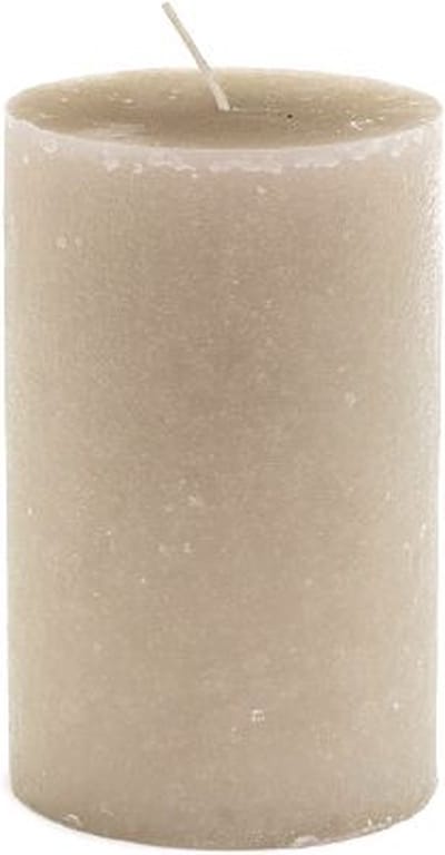 Rustik Lys - Rustieke stompkaars 'Classic' (Ø10x18cm, Linnen)
