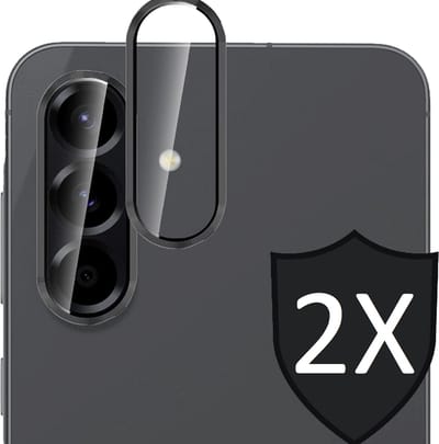 Camera Screenprotector geschikt voor Samsung Galaxy A17 5G / A26 - 2x Volledig Dekkend Glas Screen Protector
