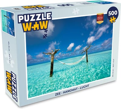Puzzel Zee - Hangmat - Lucht - Legpuzzel - Puzzel 500 stukjes