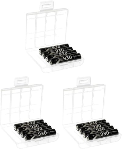 Oplaadbare AAA Batterijen - Accu's - Apparaten - Lage Zelfontlading - 930 mAh - Zwart