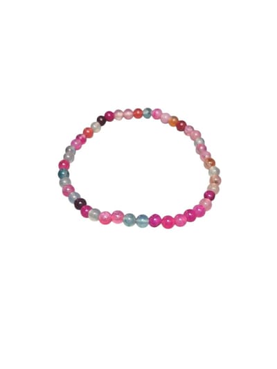 Gekleurde agaat mini armband.