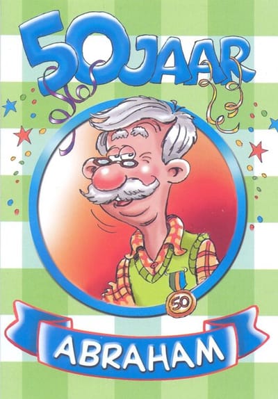 Wenskaart 50 jaar Abraham - Gratis verzonden - D3407-11