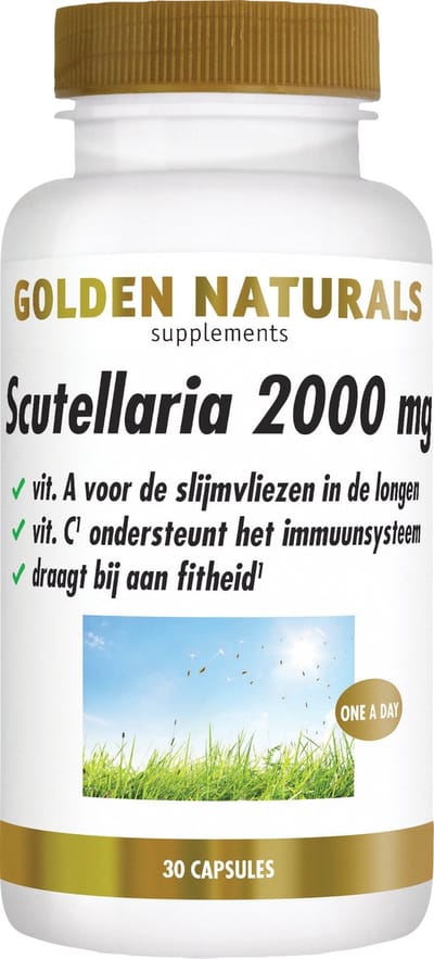Golden Naturals Scutellaria 2000mg (30 veganistische capsules)