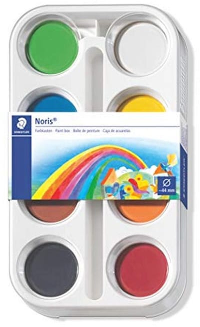 Kleurdoos met verf - Verf set - Creatief bezig zijn - 8 dekkende kleuren - 44 mm per kleur - Multicolor