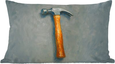 Sierkussens - Kussentjes Woonkamer - 60x40 cm - Hamer - Schilderij - Gereedschap